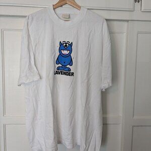 Unisex Lavender brand graphic t-shirt with character